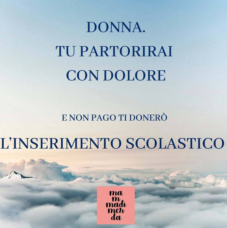 Anatema del ciclo scolastico.